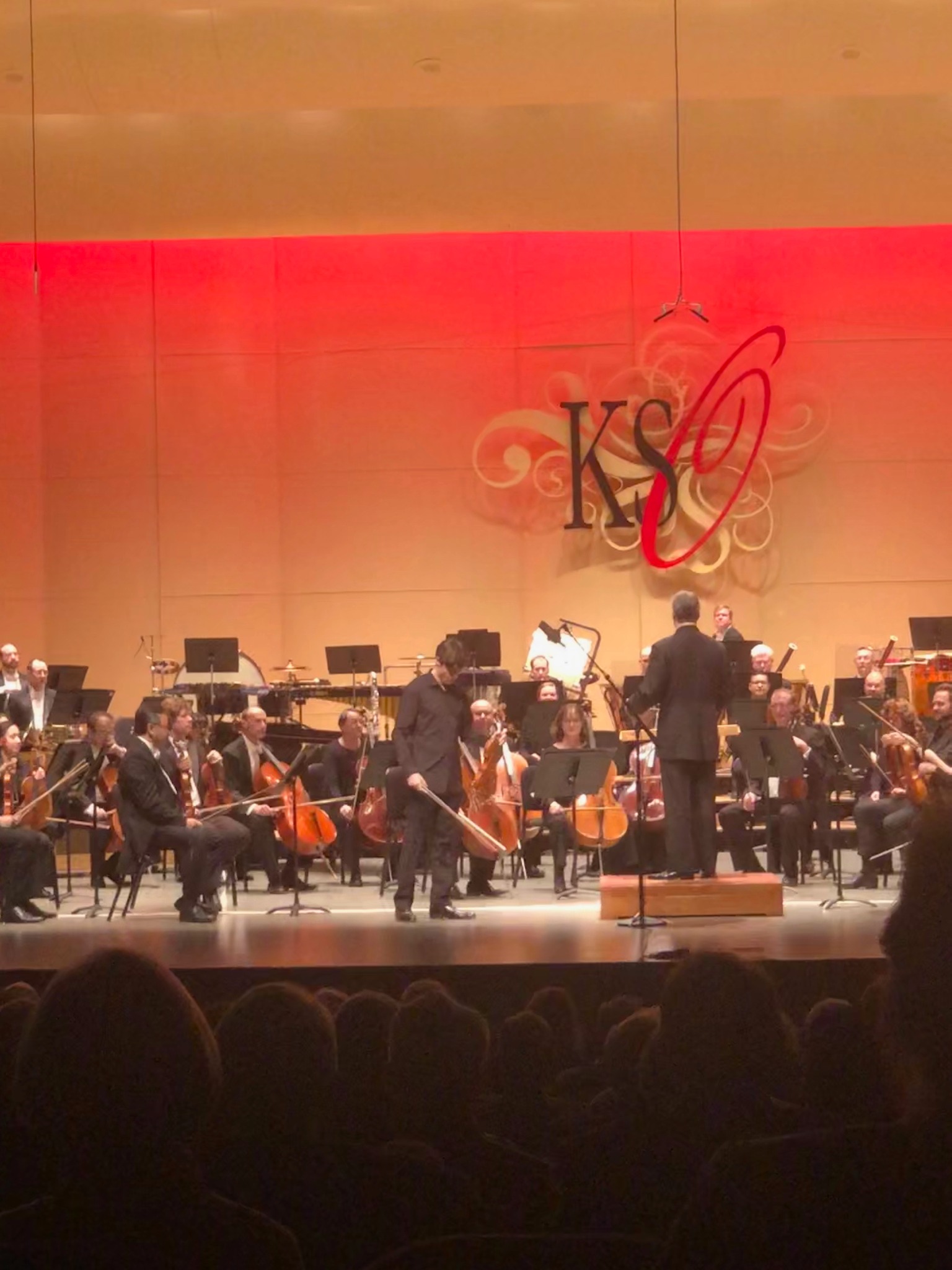 Daniel Rafimayeri performing with orchestra